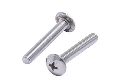 10-32 X 3/8" Stainless Phillips Truss Head Machine Screw, (100pc), Fine Thread, 18-8