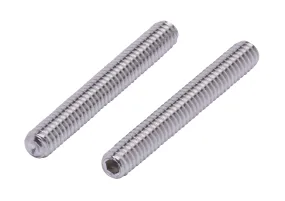 1/4"-20 X 2" Stainless Set Screw with Hex Allen Head Drive and Oval Point (25 pc), 18-8