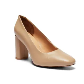 Amber Heel in Nude Leather