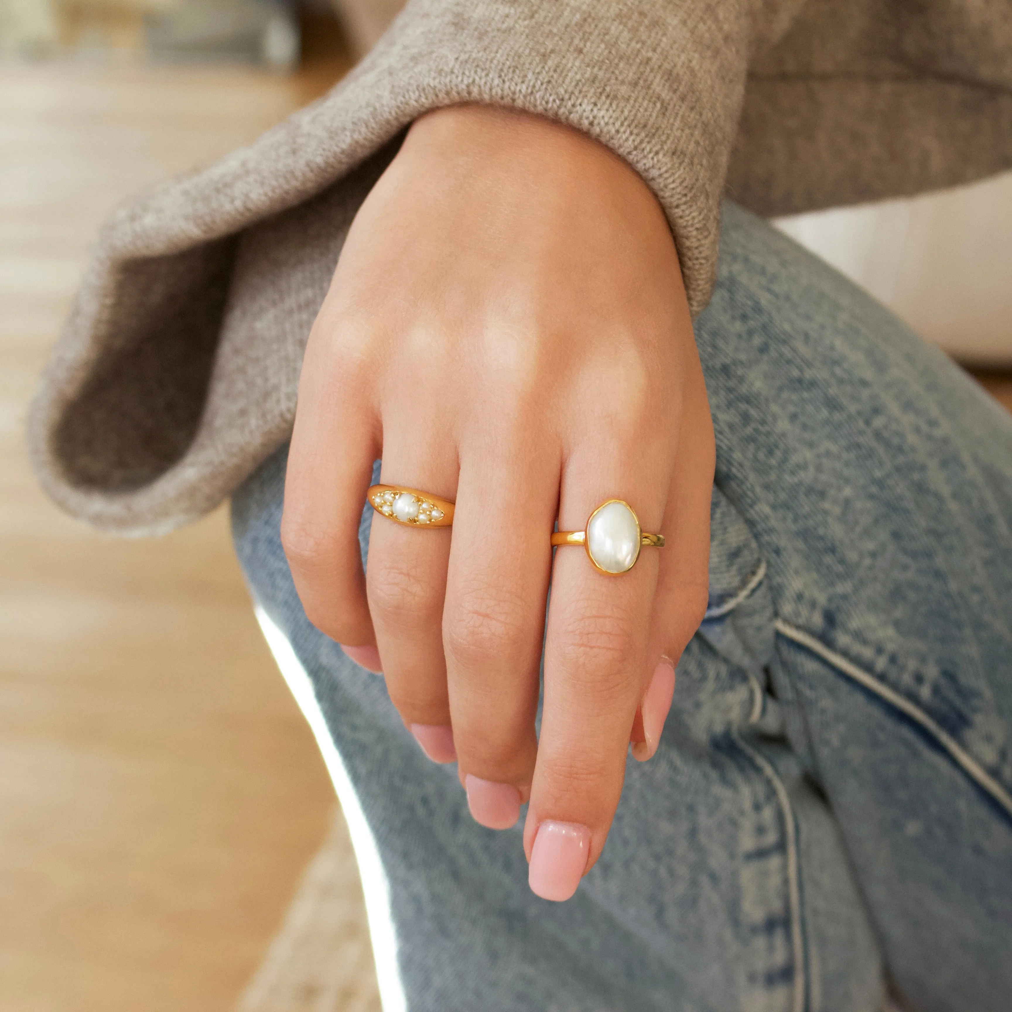 Baroque Pearl Ring