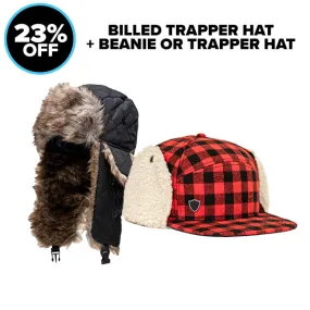 Billed Trapper Hat   Beanie or Trapper Hat