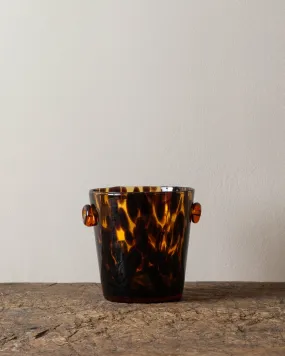 Blown Tortoise Glass Ice Bucket