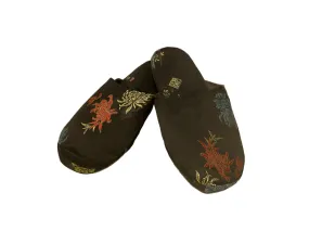 Brocade Comfy Slipper - Floral