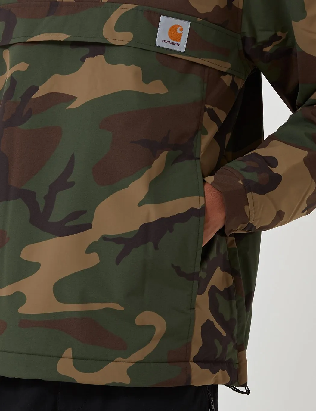 Carhartt-WIP Nimbus Half-Zip Jacket (Fleece Lined) - Camo Laurel Green