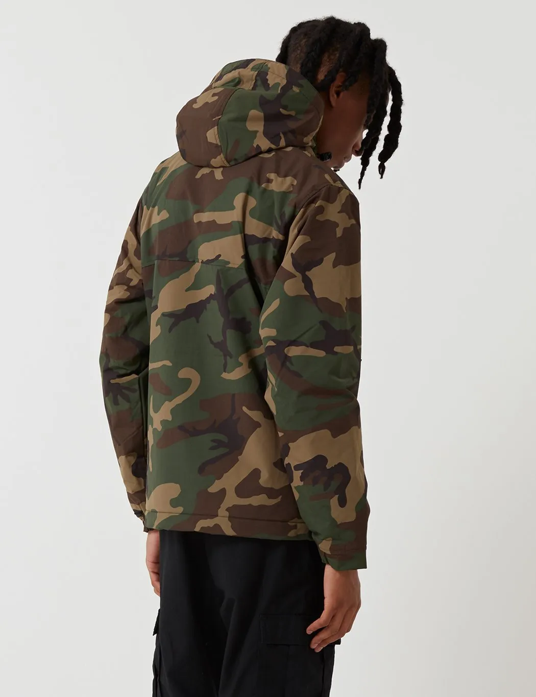 Carhartt-WIP Nimbus Half-Zip Jacket (Fleece Lined) - Camo Laurel Green