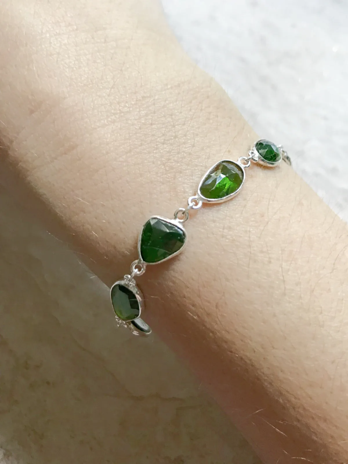 Chrome Diopside Bracelet