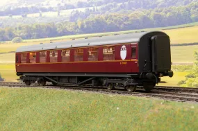 Darstaed D24-3-06A Finescale O Gauge LNER Thompson Mainline RTO/TO (Restaurant Third/Third Open) Coach, Lined Maroon 'E1988E'