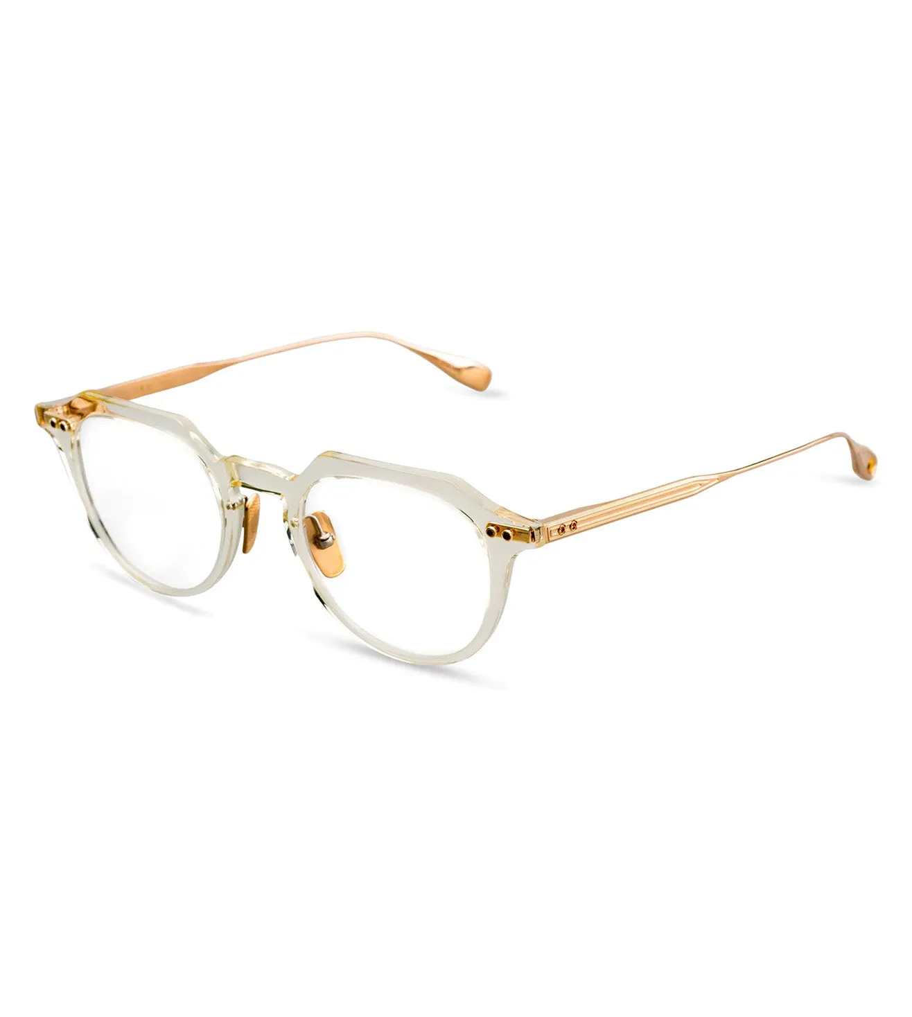 Dita Oku Men's Clear Round Optical Frame