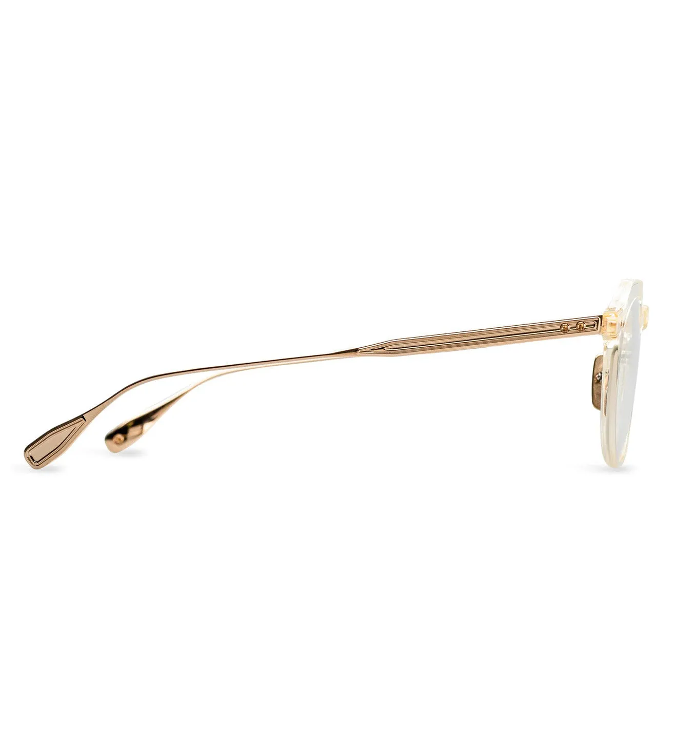 Dita Oku Men's Clear Round Optical Frame