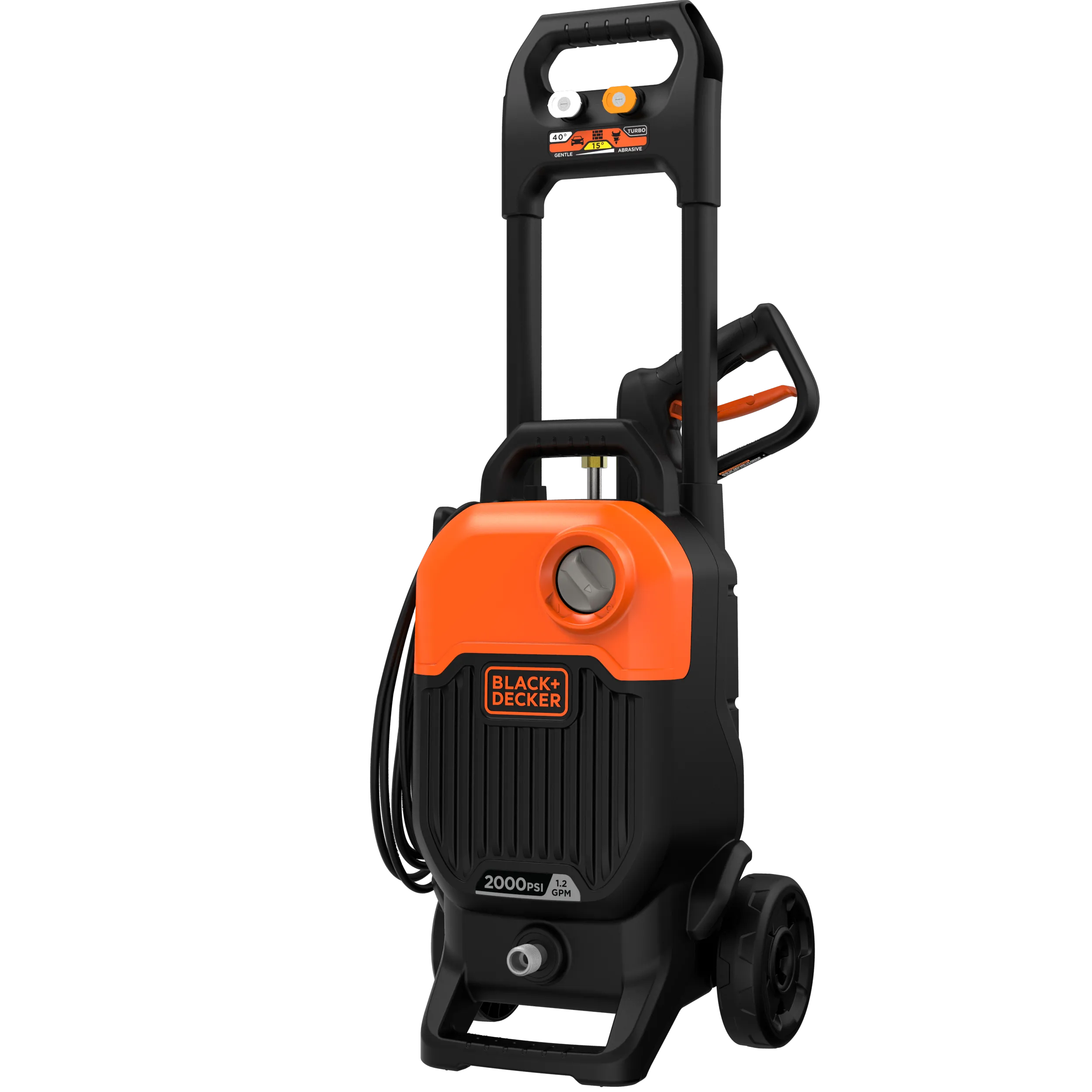 Electric Cold Water Pressure Washer, 2,000 MAX PSI, 1.2 GPM