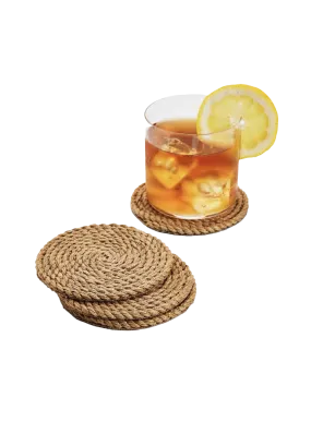 Full Circle Jute Coasters S/4