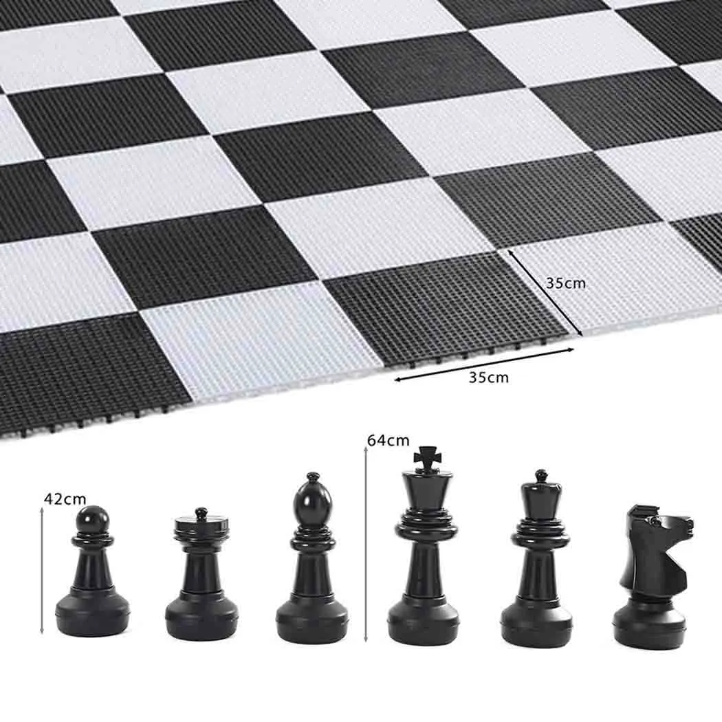 Giant Chess Pieces & Board - Interlocking Tiles Package