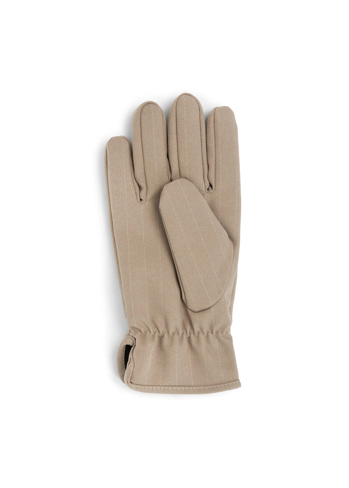 Gloves - Taupe Pinstripe