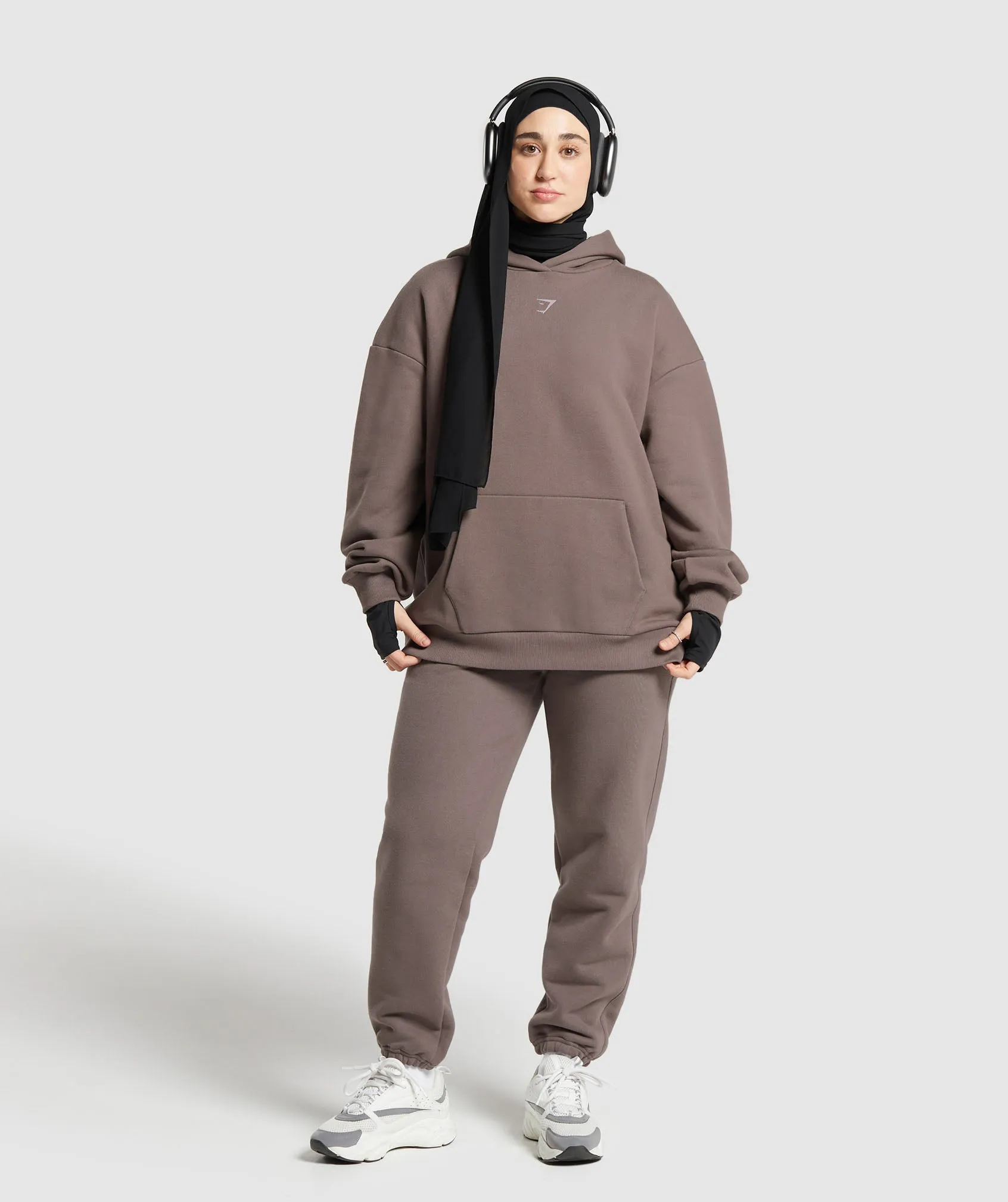 GS X Leana Deeb Oversized Joggers - Dusty Brown