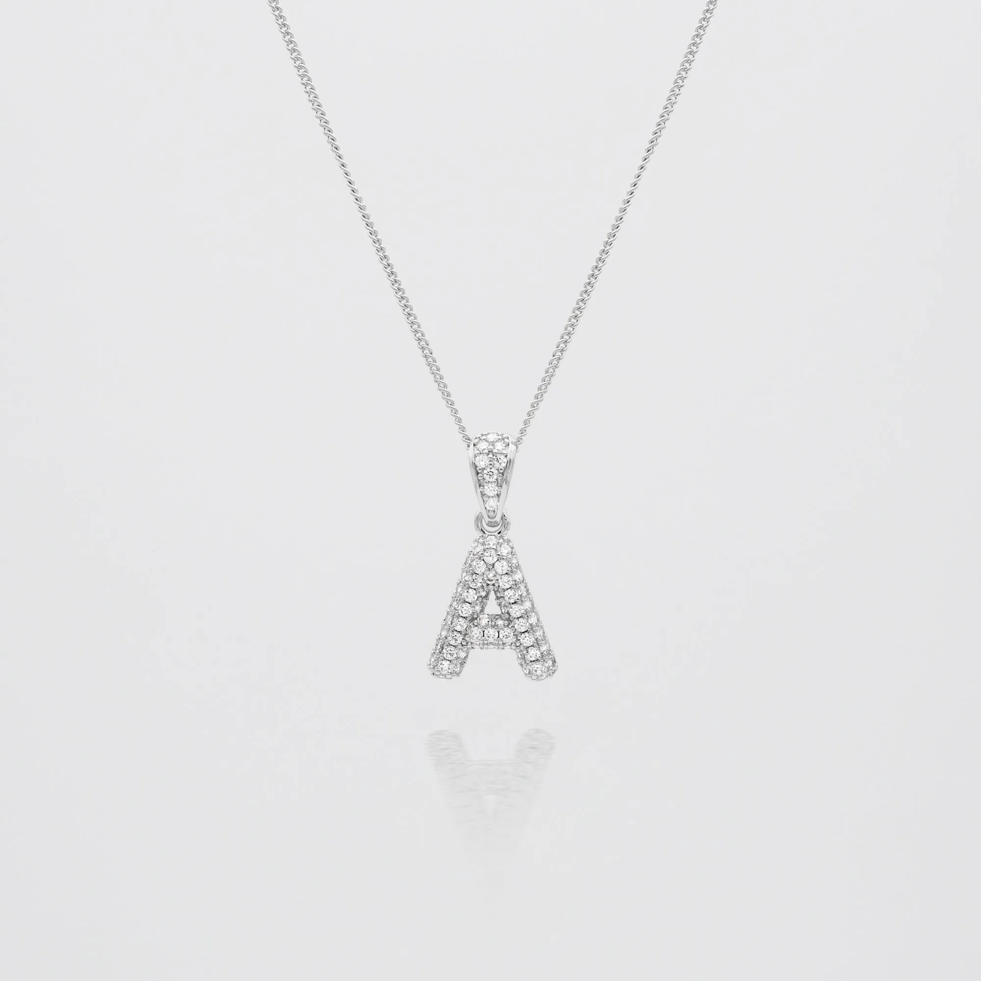 ICY Mini Bubble Initial Necklace