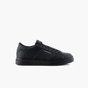 Leather Sneakers With Logo Feature