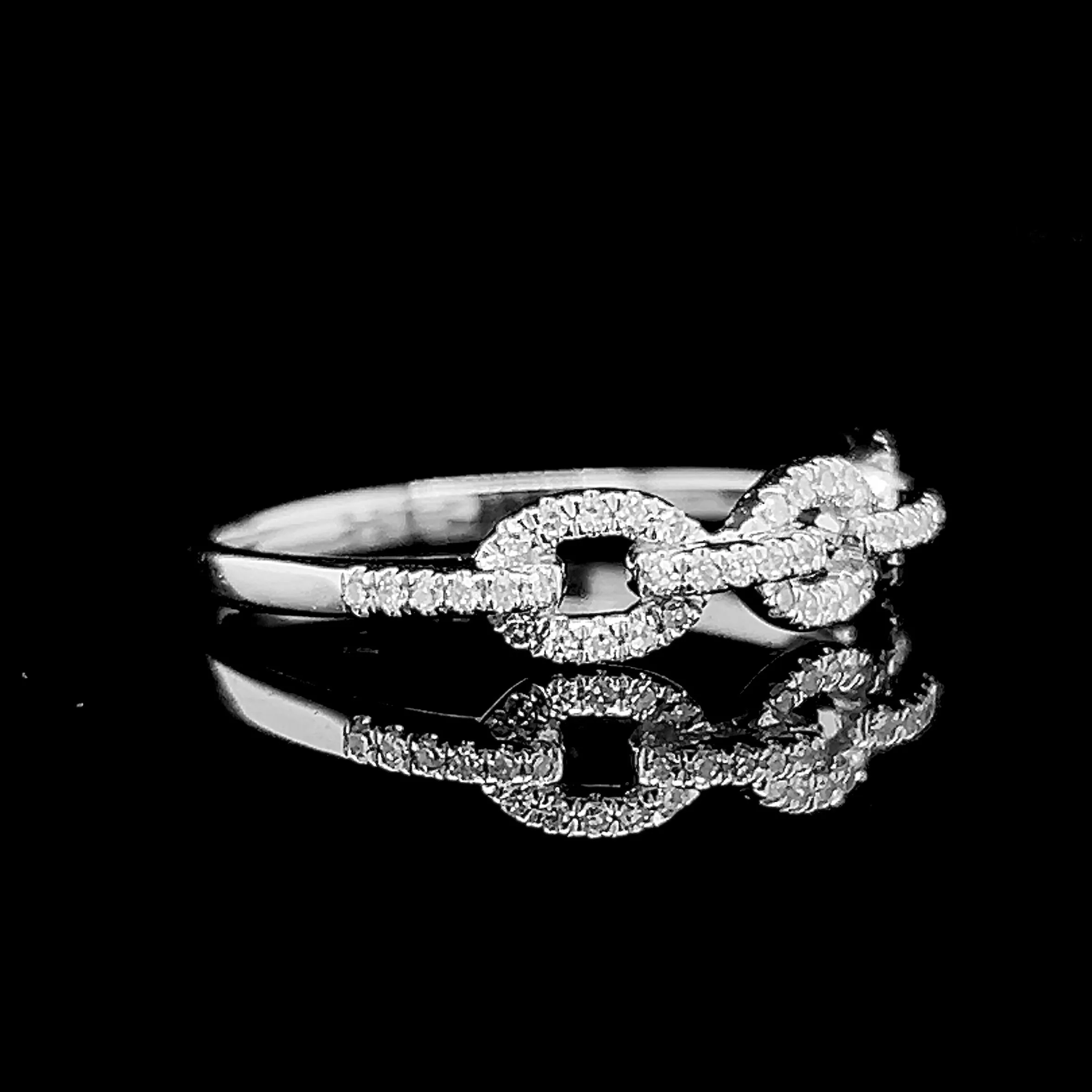 #LVNA2024 |  Infinity Chain Half Eternity Promise Diamond Ring 14kt