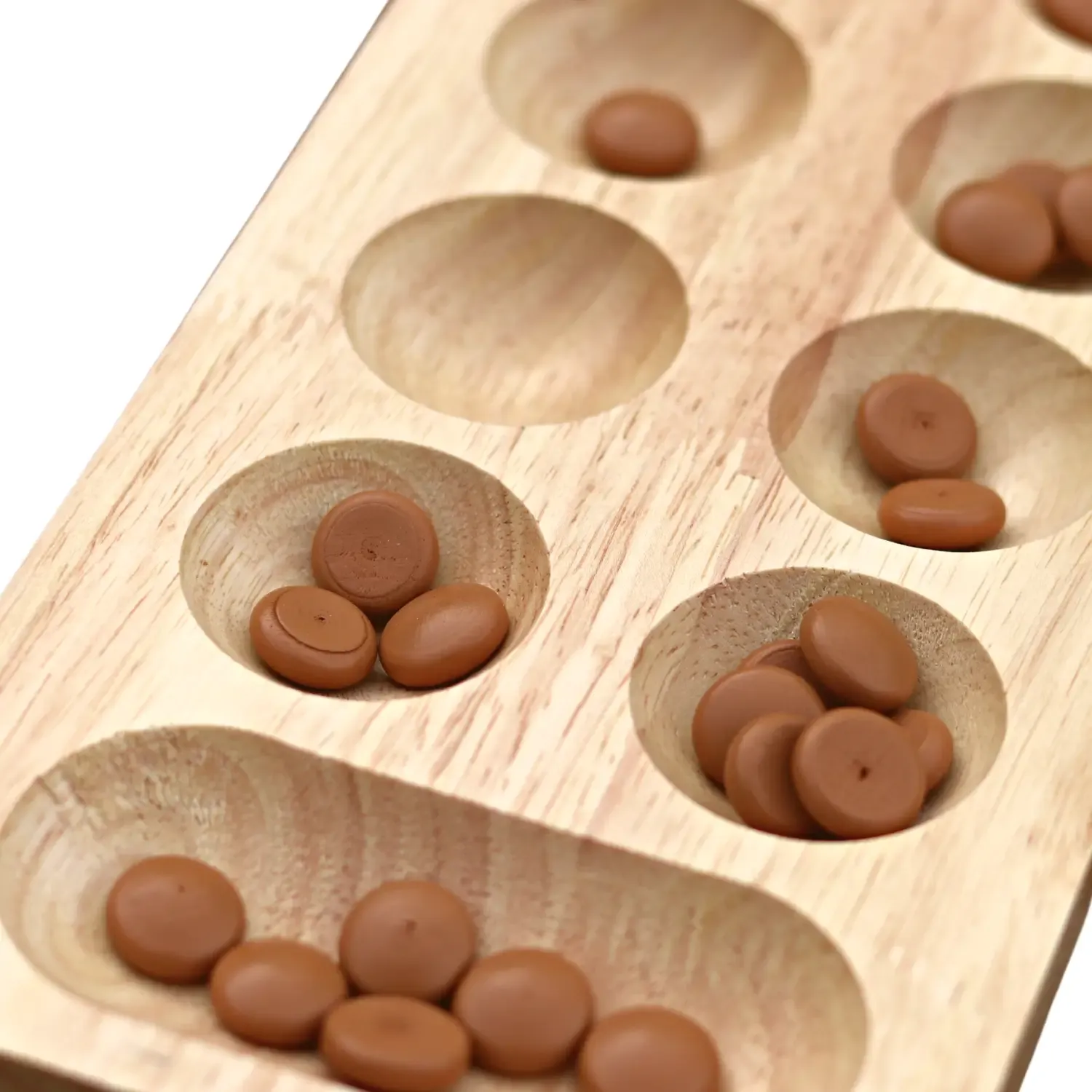 Mancala Game with Cotton Travel Bag - Indoor & Outdoor