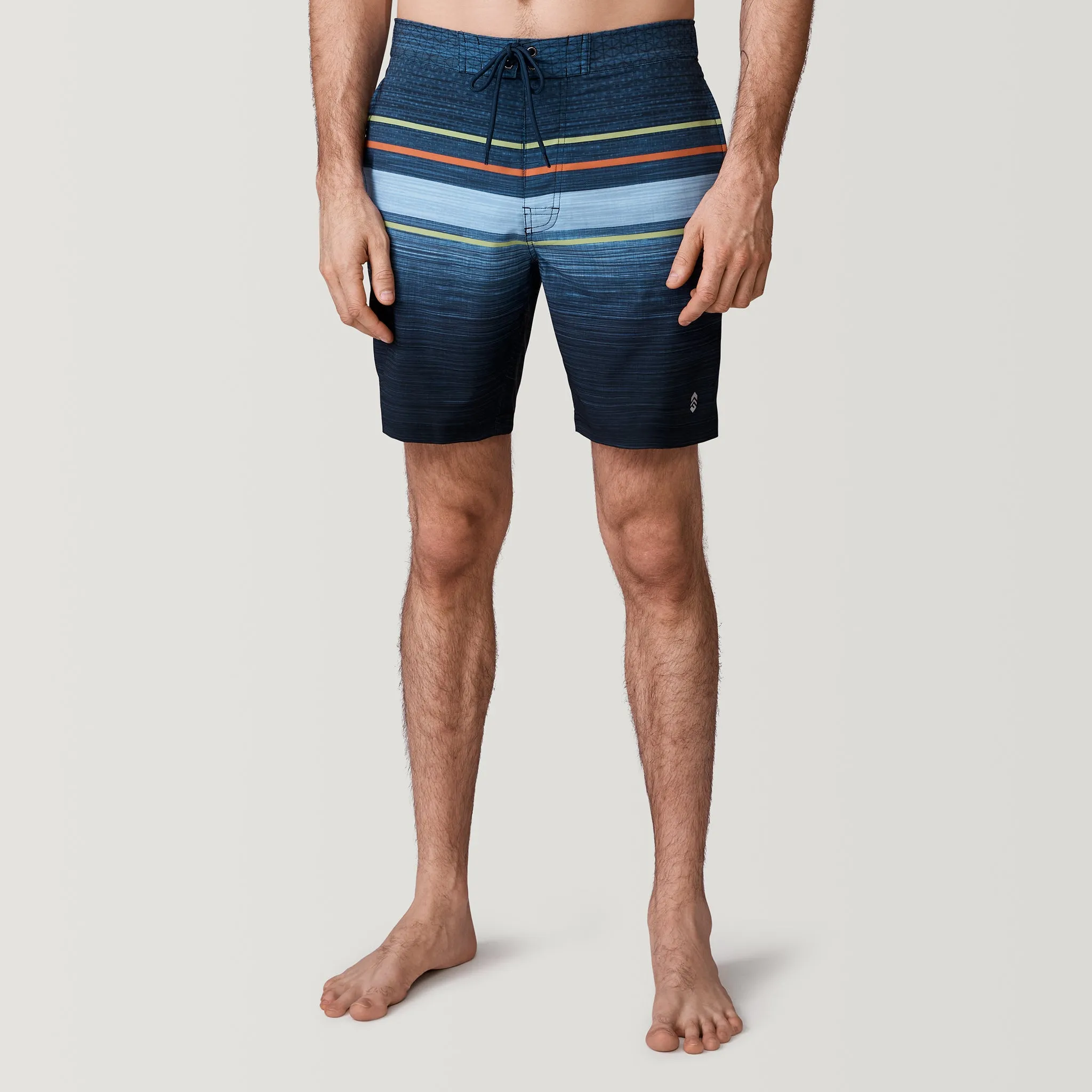 Men's Diamond Plate Stripe Surf Swim Short