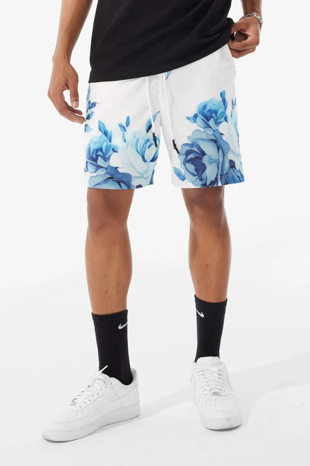 Retro - Ibiza Lounge Shorts (Blue Floral)