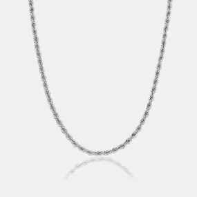 ROPE CHAIN 5MM - White Gold