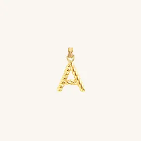 Rope Letter Charm