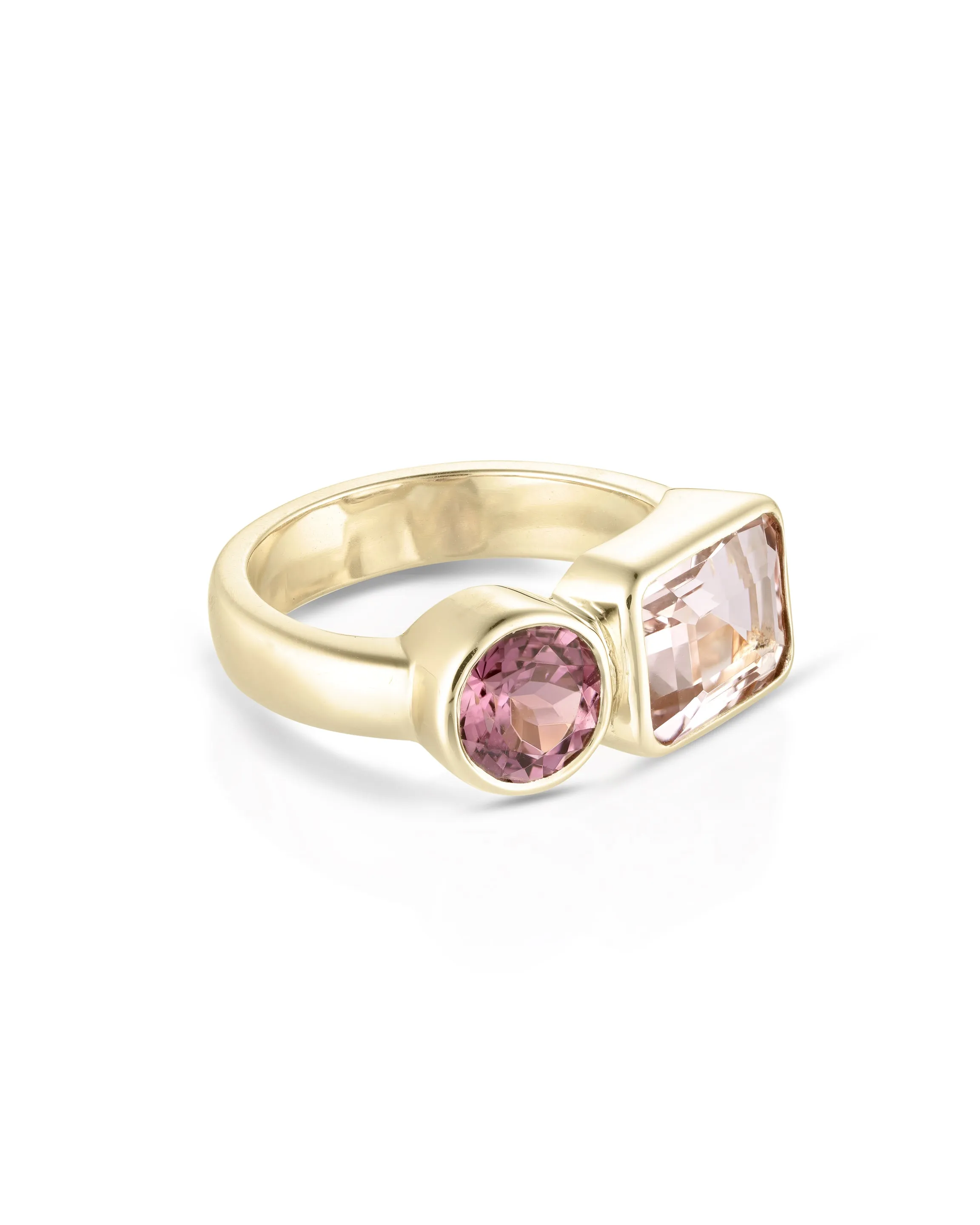 Rosé Twin 14K Yellow Gold Band