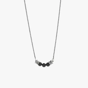 Sterling Silver Gamma Necklace with Black Onyx