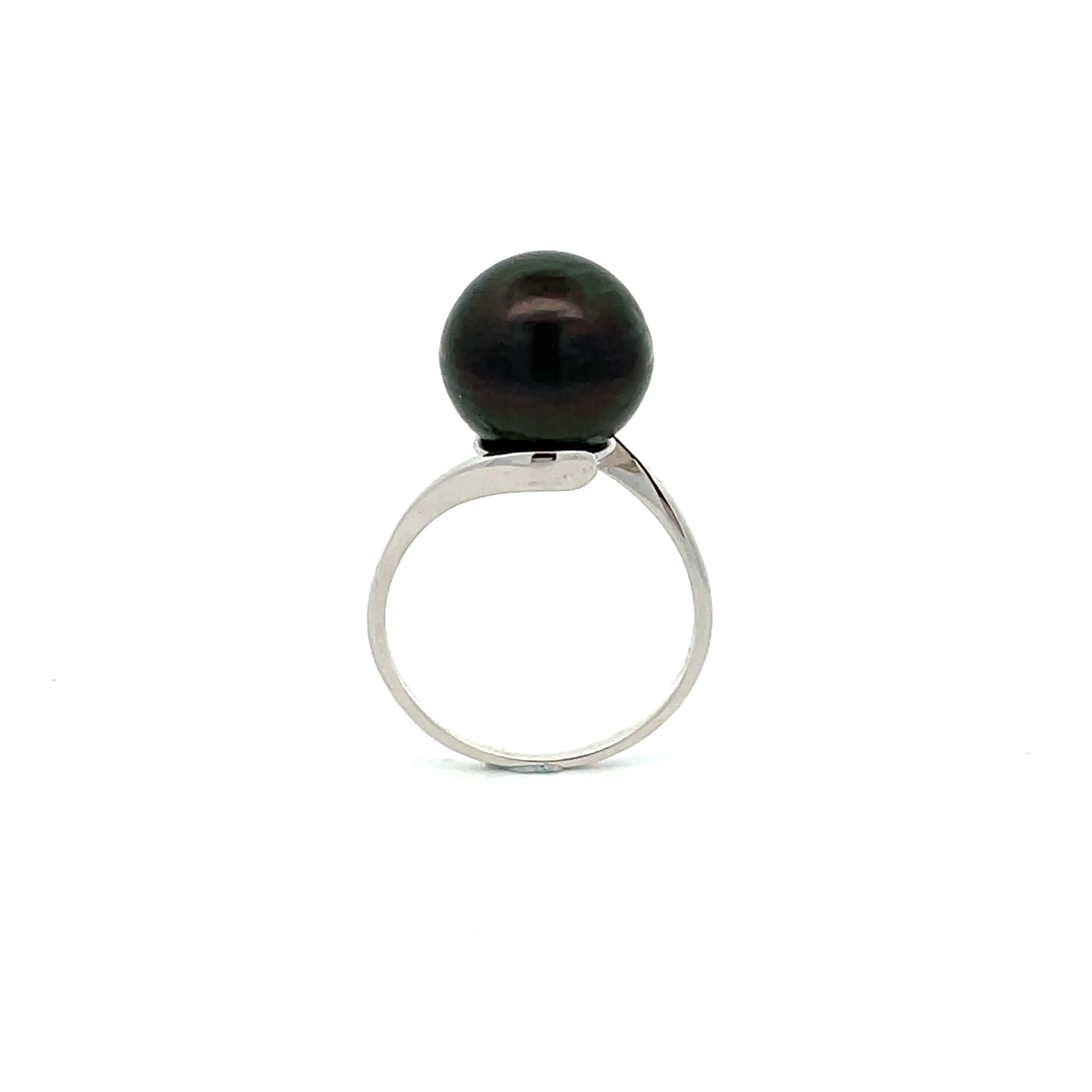 Sterling Silver Tahitian Cultured 11 -12 mm Pearl Ring