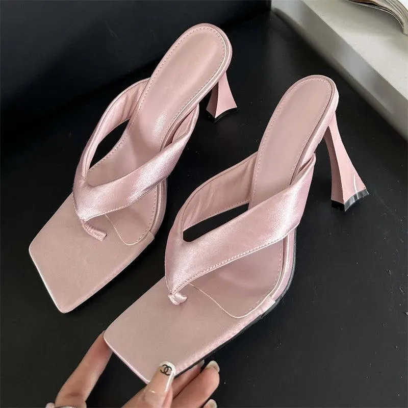 TSS39 Slides High Heels Sandals - Women's Casual Shoes