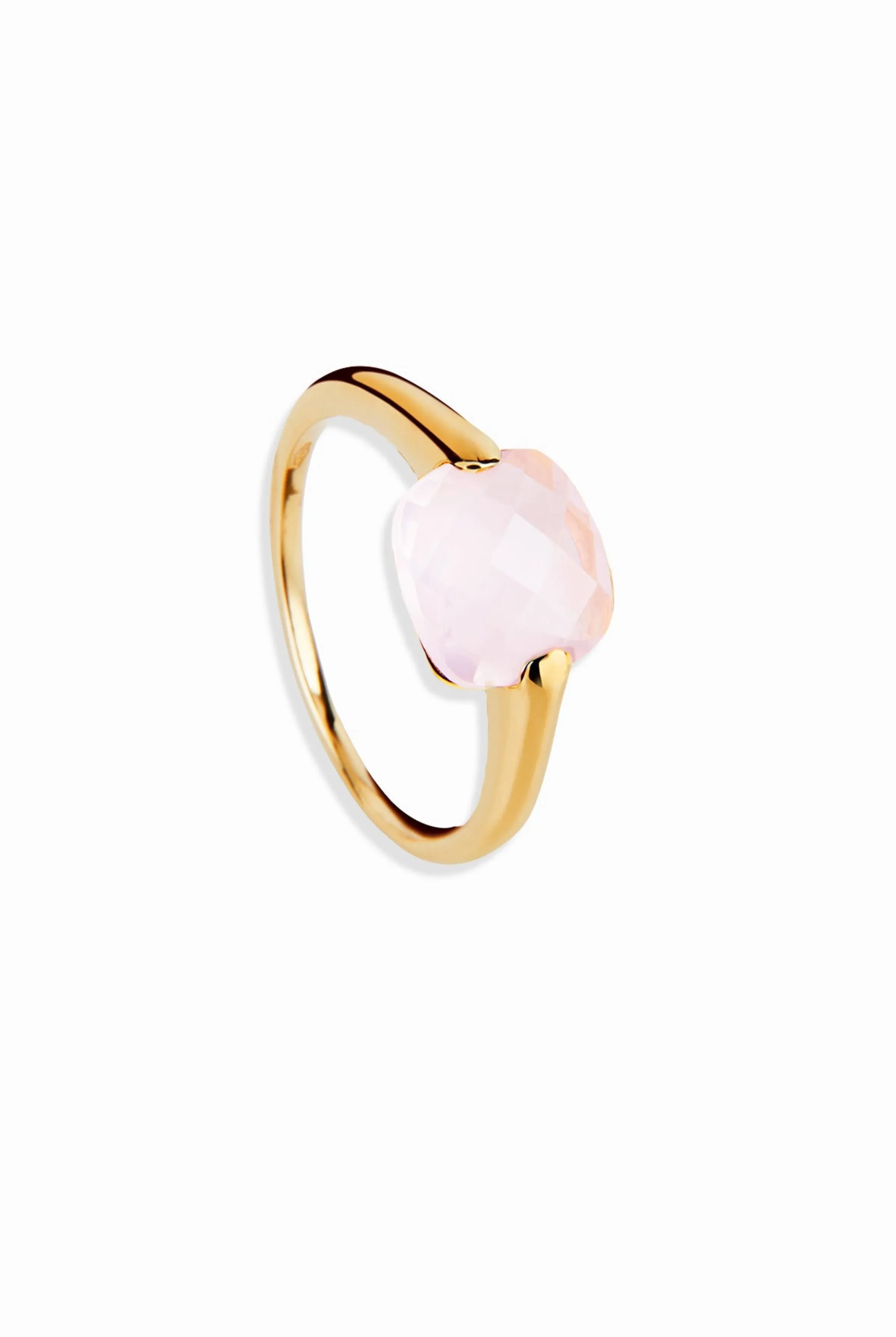 Venezia Pink Milky Quartz Ring